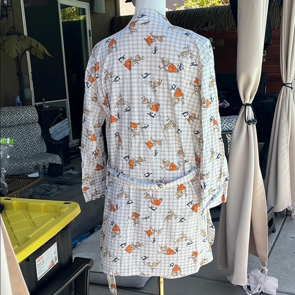 Patterned Pajama with Robe - Picture 4 of 7